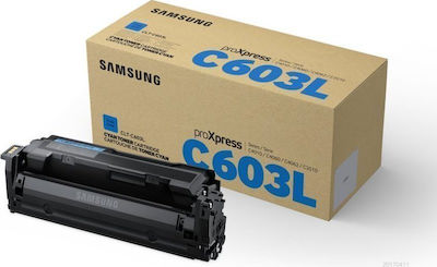 Toner authentique Samsung CLTC603LELS, SU080A - Cyan