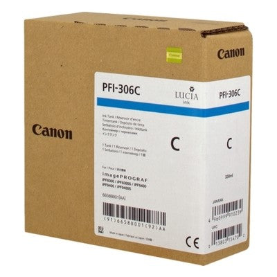 Canon UPFI306C Cartouche originale 6658B001, PFI306C - Cyan