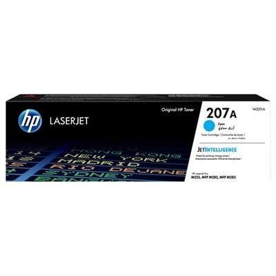 Toner authentique Hp W2211A, 207A - Cyan