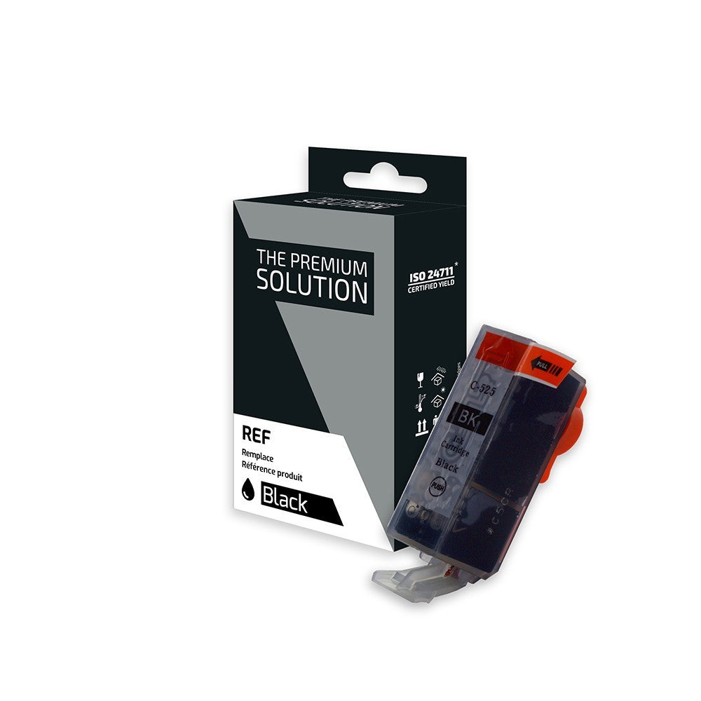 Canon C525B Cartouche compatible avec PGI-525, 4529B001 - Noir