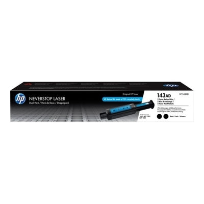 Hp 143AD - Pack x 2 Toner authentique W1143AD, 143AD - Black