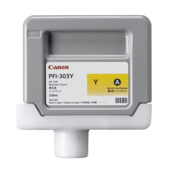 Canon UPFI303Y Cartouche originale 2961B001, PFI303Y - Jaune