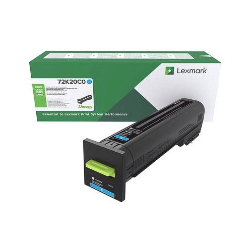 Lexmark 72K20C0 - Toner authentique RETURN 72K20C0 - Cyan