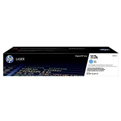 Toner authentique Hp W2071A, 117A - Cyan