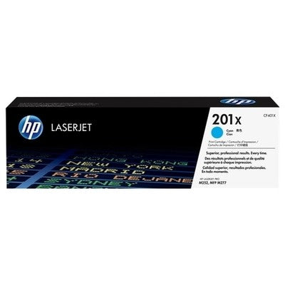 Toner authentique Hp CF401X, 201X - Cyan