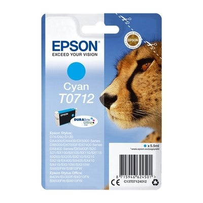 Epson E712 Cartouche originale C13T07124011 - Cyan