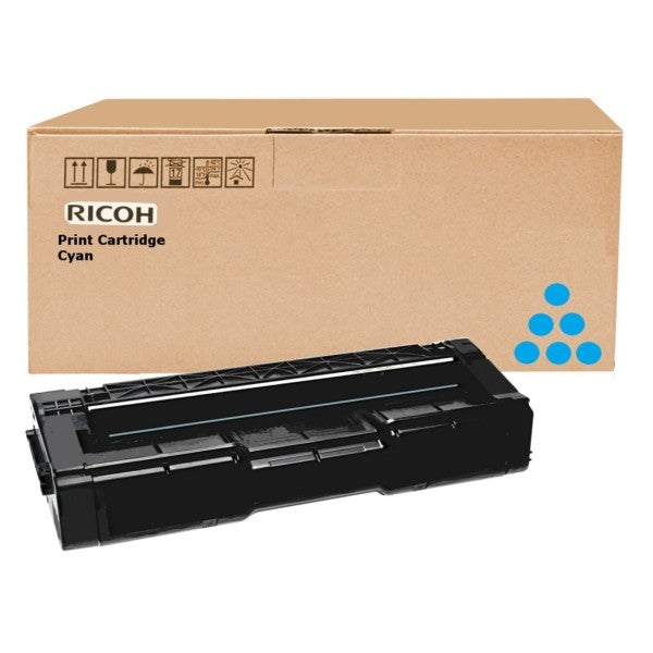 Ricoh 406349 - Toner authentique 406349 - Cyan