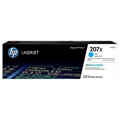 Toner authentique Hp W2211X, 207X - Cyan