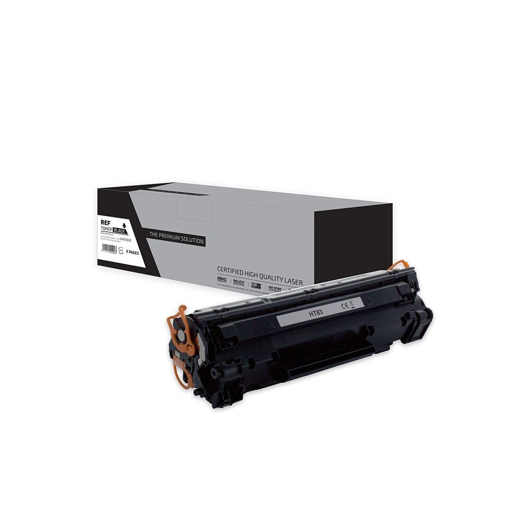 TPS HT83/Canon CRG737 - Toner compatible avec CF283A, 83A - Noir