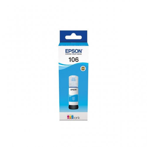 Epson 106 - Flacon d'encre authentique C13T00R240, T106 - Cyan