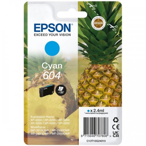 Epson 604 - cartouche originale C13T10G24010 - Cyan