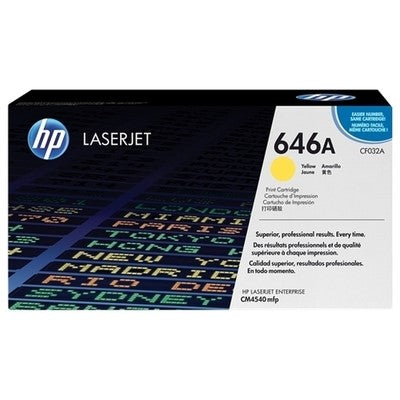 Hp 646A - Toner authentique CF032A, 646A - Yellow