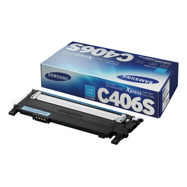 Toner authentique Samsung CLT-C406SELS - Cyan