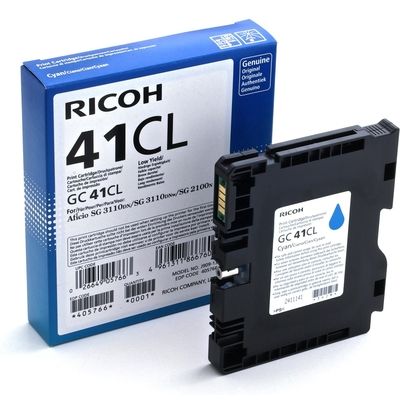 Ricoh RGC41C Cartouche originale 405766, GC41CL - Cyan