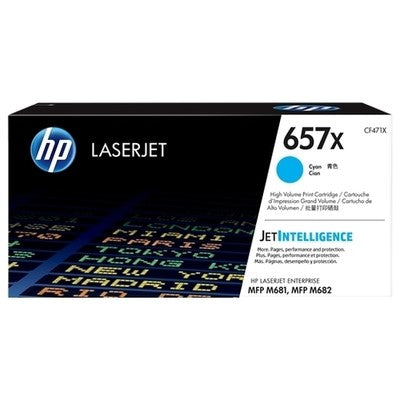 Hp 657X - Toner authentique CF471X, 657X - Cyan