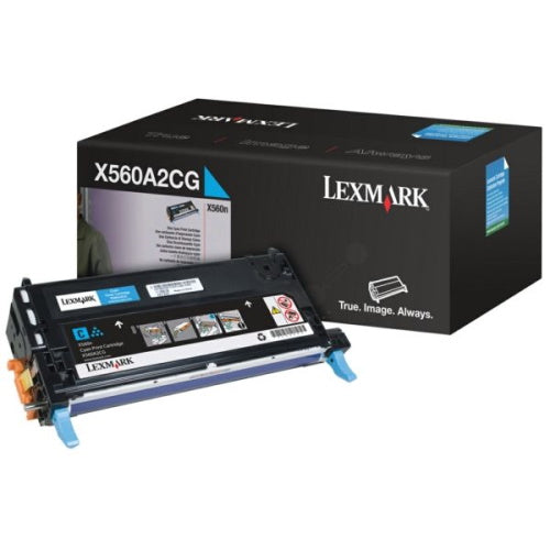 Lexmark 0X560A2CG - Toner authentique 0X560A2CG - Cyan