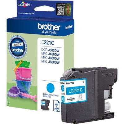 Brother ULC221C Cartouche originale LC221C - Cyan