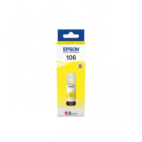 Epson 106 - Flacon d'encre authentique C13T00R440, T106 - Yellow