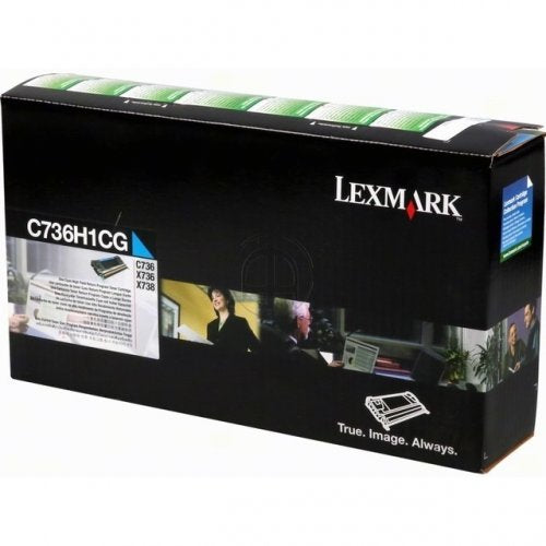 Lexmark 0C736H1CG - Toner authentique RETURN 0C736H1CG - Cyan