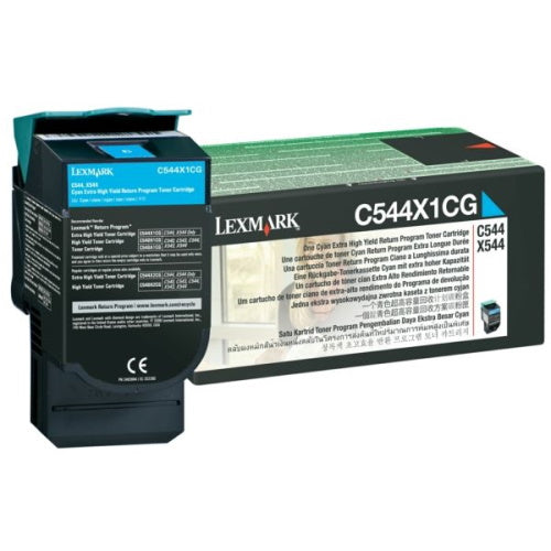 Lexmark 0C544X1CG - Toner authentique RETURN 0C544X1CG - Cyan