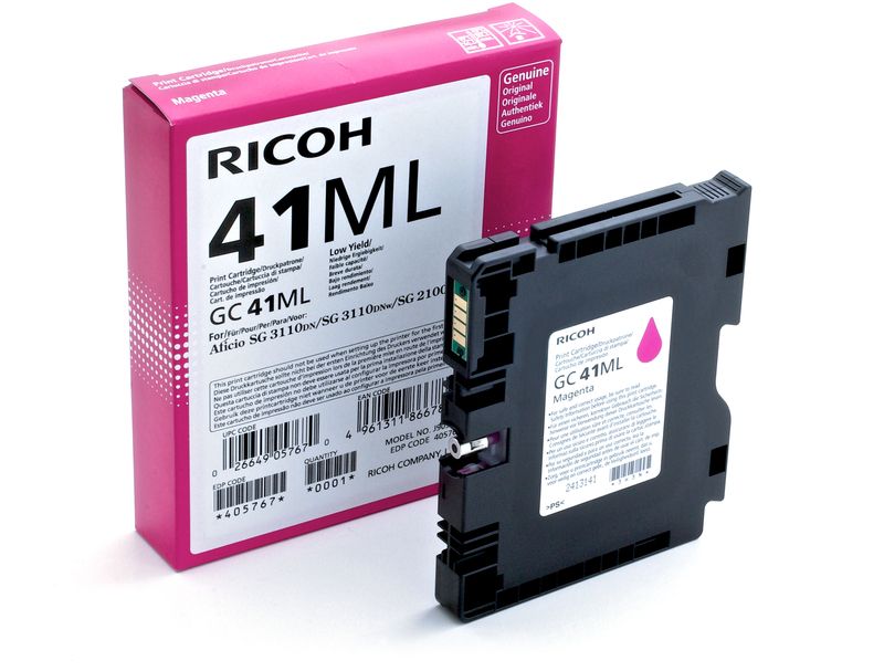 Ricoh RGC41M Cartouche originale 405767, GC41ML - Magenta