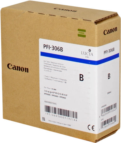 Canon UPFI306B Cartouche originale 6665B001, PFI306B - Bleu