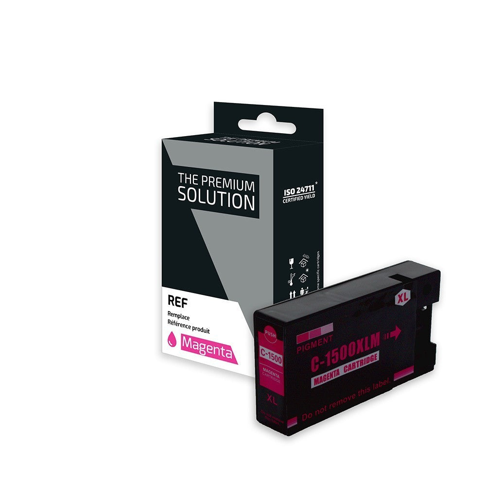 Canon C1500XLM Cartouche compatible avec PG-1500, 9194B001 - Magenta