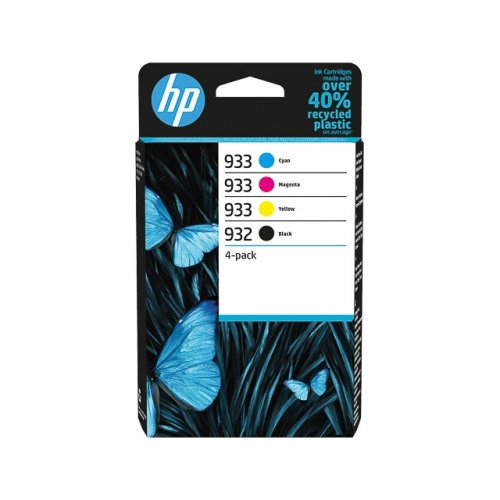 hp H932/H933 Pack x 4 original 6ZC71AE - Noir Cyan Magenta Jaune