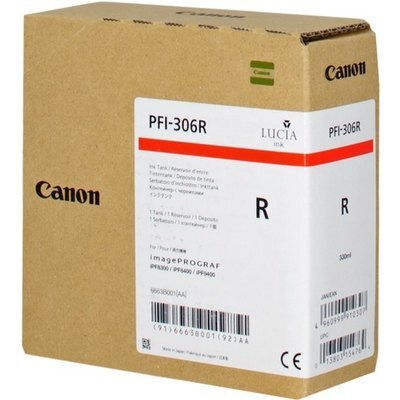 Canon UPFI306R Cartouche originale 6663B001, PFI306R - Rouge