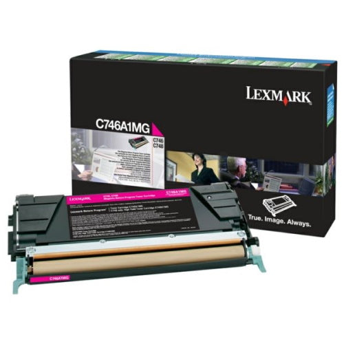 Lexmark 746 - Toner authentique RETURN C746A1MG - Magenta