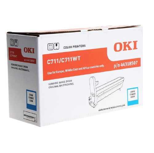 OKI C711 - Tambour authentique 44318507 - Cyan