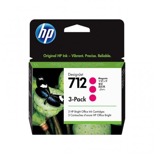 hp U712M Pack x 3 original 3ED78A, 712 - Magenta