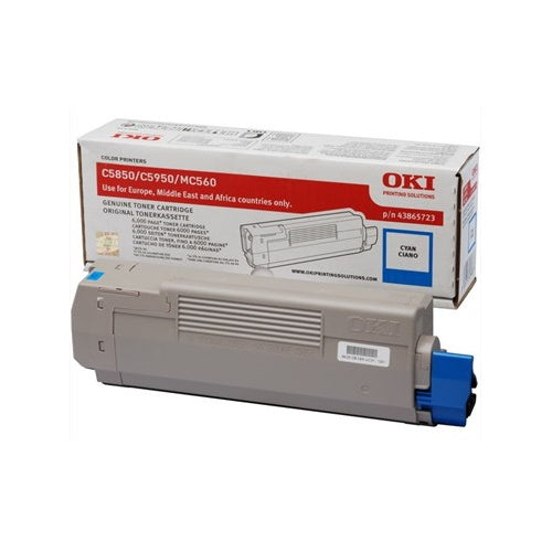 OKI 43865723 - Toner authentique 43865723 - Cyan