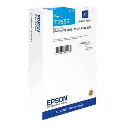 Epson E7552 Cartouche originale C13T755240 - Cyan