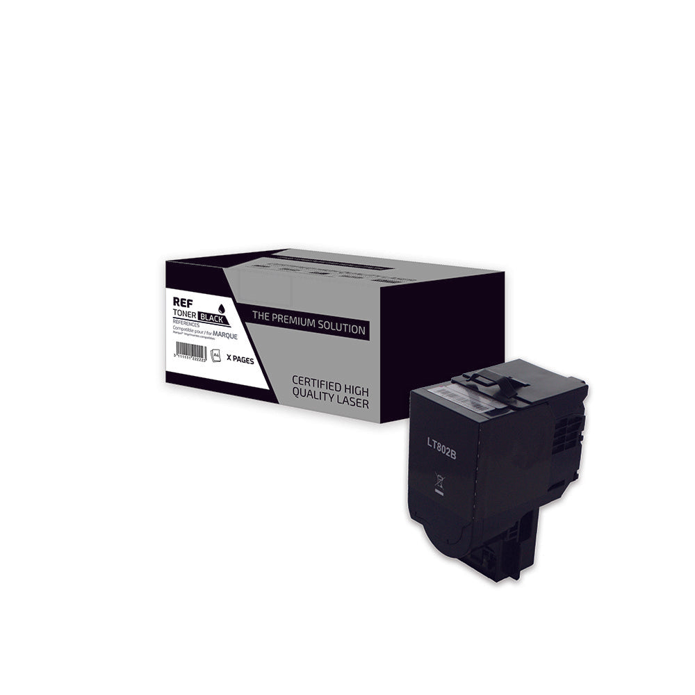 TPS LT802B - Toner compatible avec 80C2SK0 - Noir