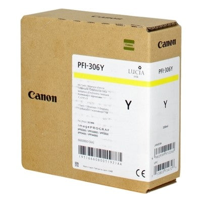 Canon UPFI306Y Cartouche originale 6660B001, PFI306Y - Jaune