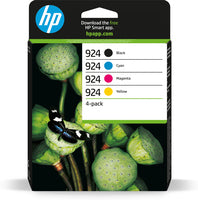 hp H924 - Pack x 4 cartouche jet d'encre authentique 6C3Z1NE - Black Cyan Magenta Yellow