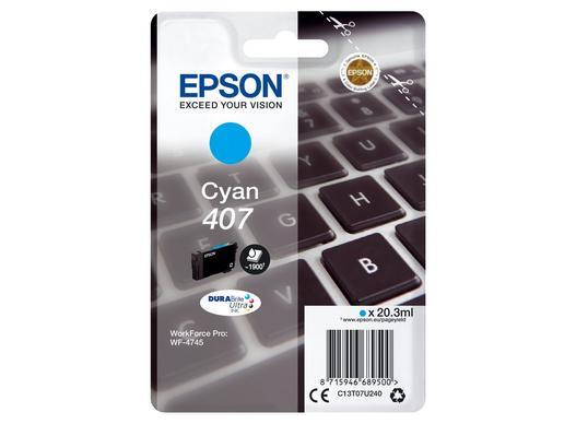 Epson E407C Cartouche originale C13T07U240 - Cyan