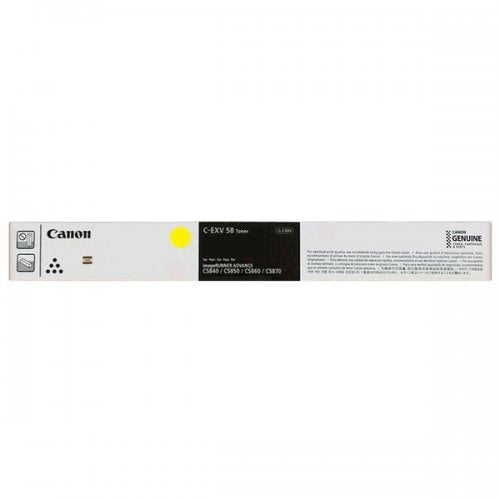 Canon EXV58 - Toner authentique 3766C002 - Yellow